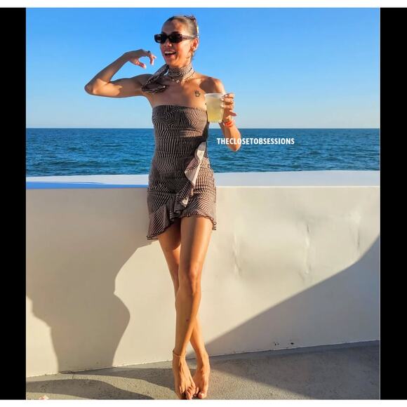 RARE!!! ZARA BLOGGER FAVE!!! Strapless Short Dress NWT - Picture 14 of 16